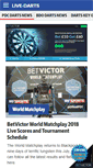 Mobile Screenshot of live-darts.com